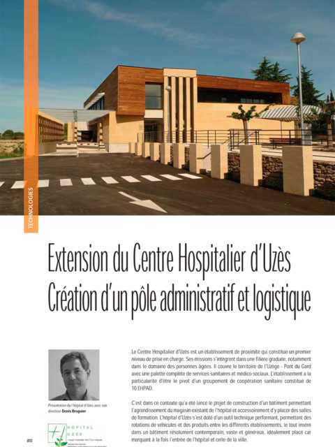 Architecture Hospitalière - Extension du Centre hospitalier d'Uzès par ABHH