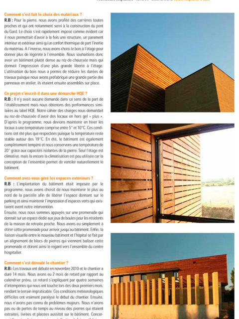 Architecture Hospitalière - Extension du Centre hospitalier d'Uzès par ABH