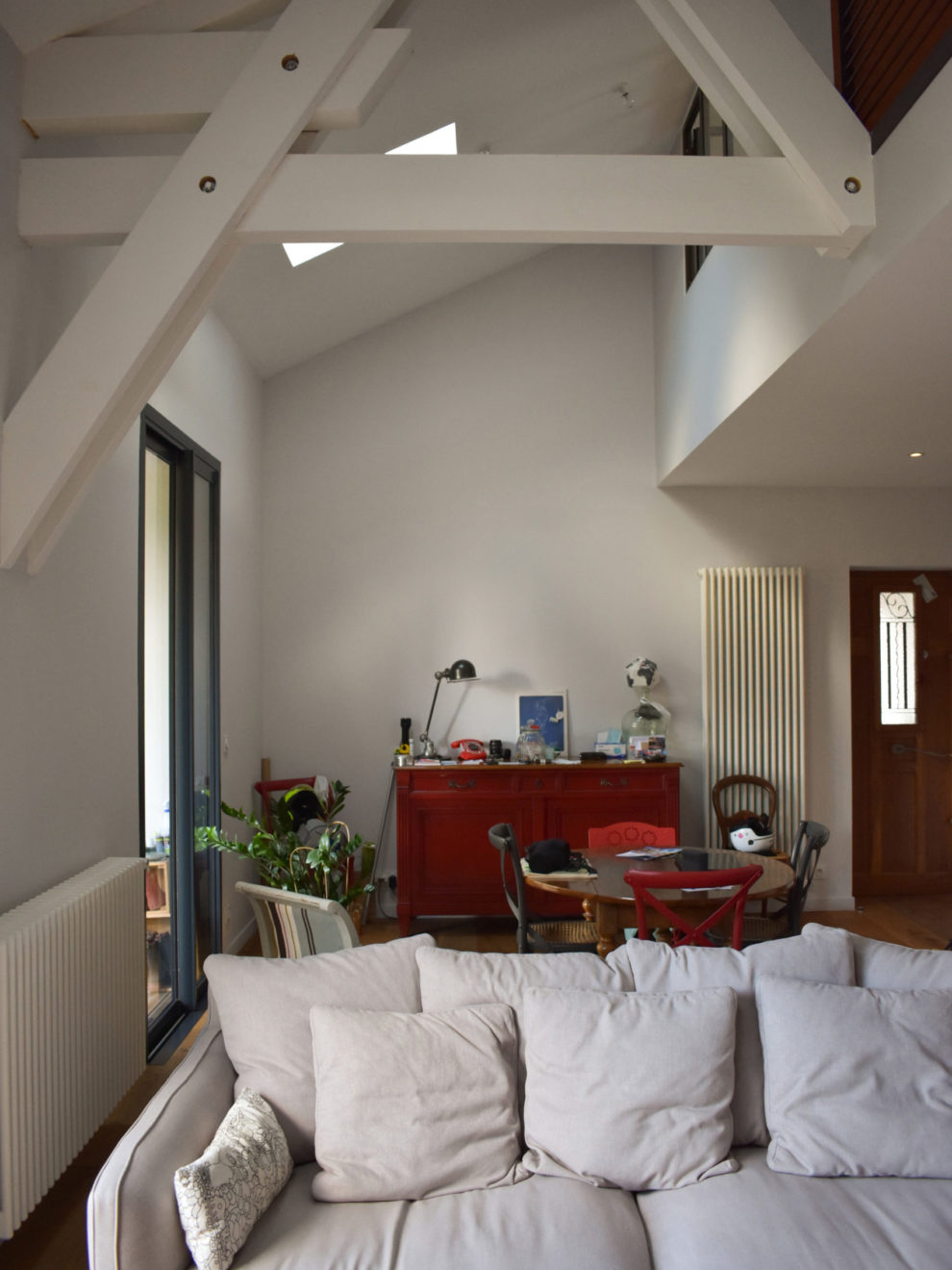 Séjour - Rénovation d'une maison de ville à Nîmes