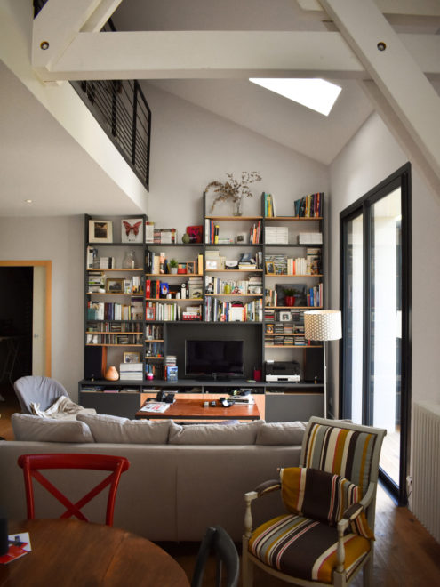 Salon - Rénovation d'une maison de ville à Nîmes